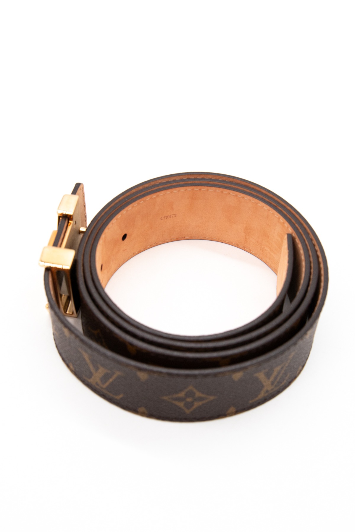Louis Vuitton Vintage Gürtel in Dunkelbraun und Gold