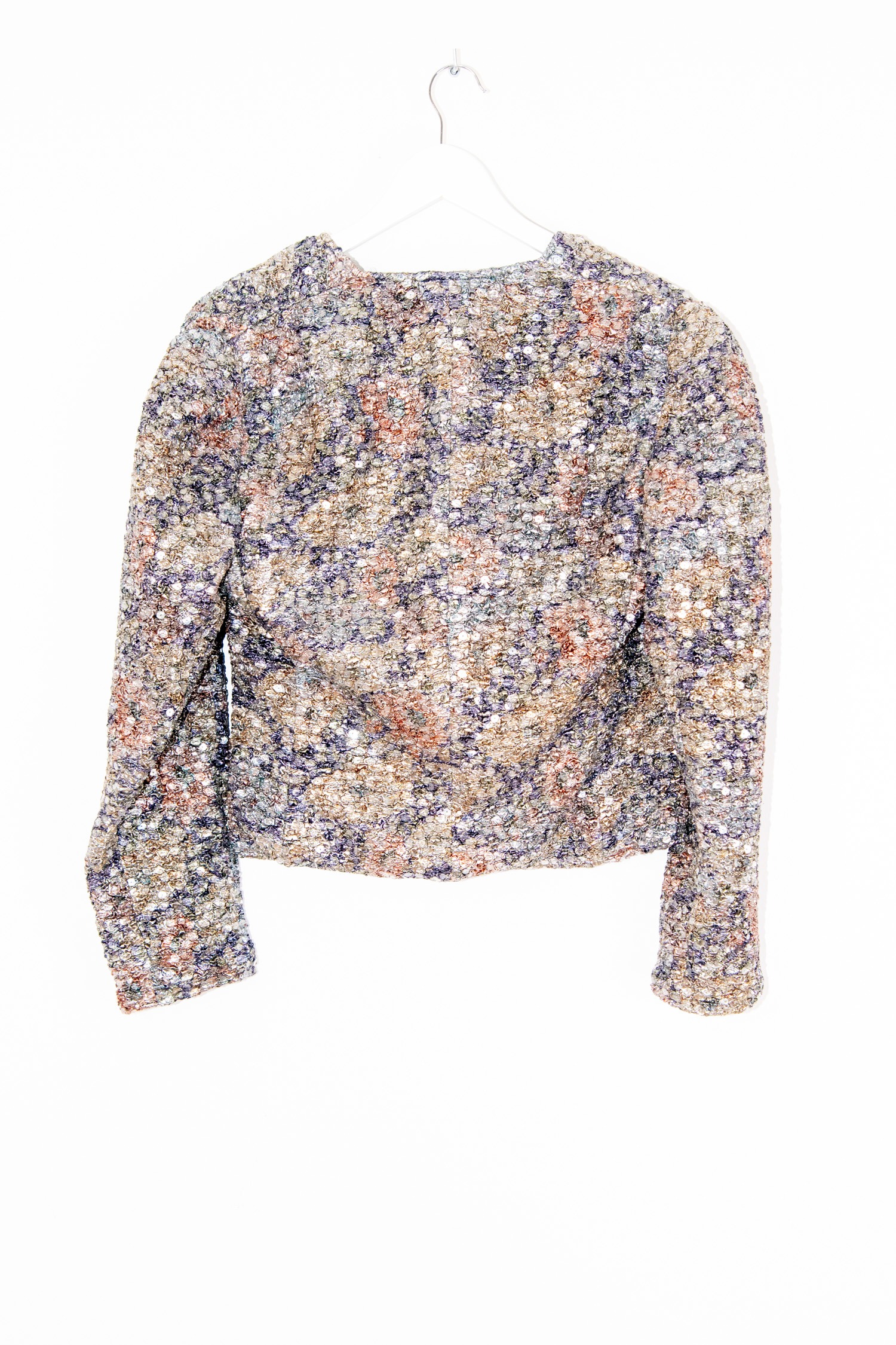 Mani Vintage Blazer mit Pailetten in Gold und Apricot