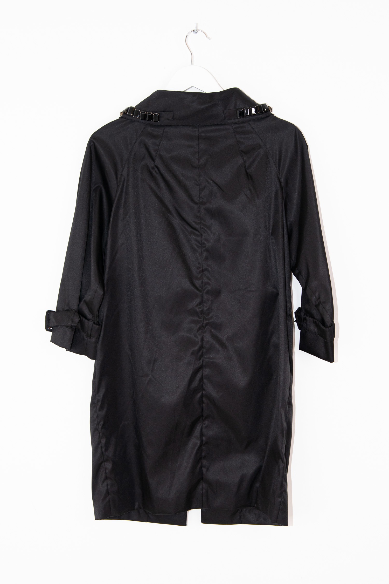 Vintage Prada Mantel mit Steinen in Schwarz