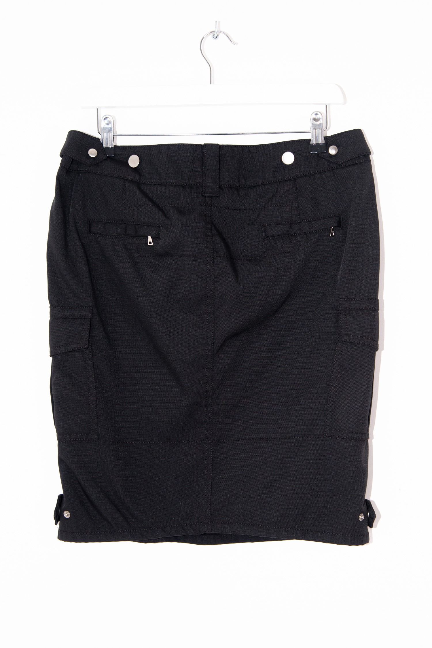 Vintage Prada Minirock mit verschiedenen Taschen in Schwarz