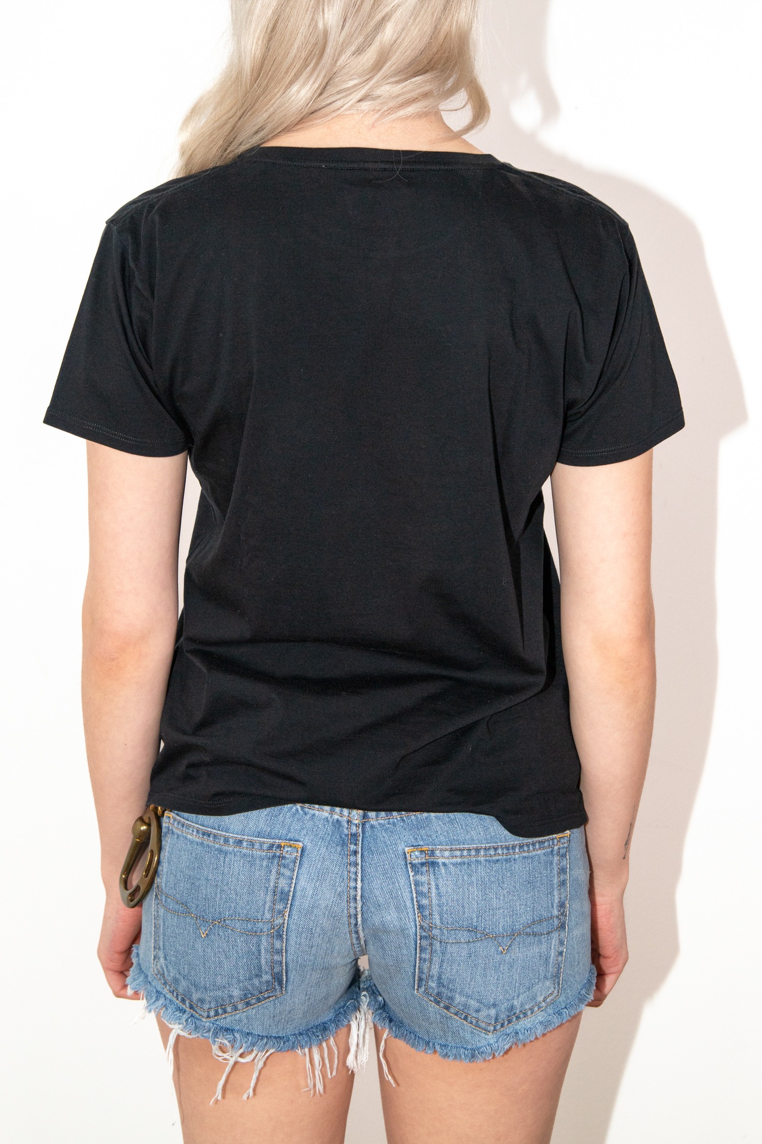 Saint Laurent Vintage T-Shirt mit Print in Schwarz und Weiß