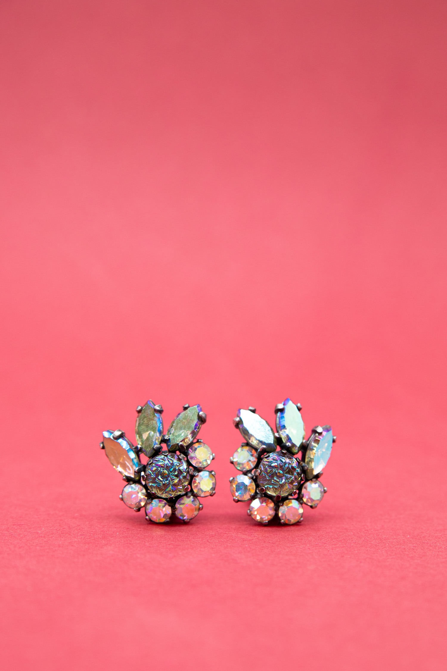 Schiaparelli Ohrclips mit Strass