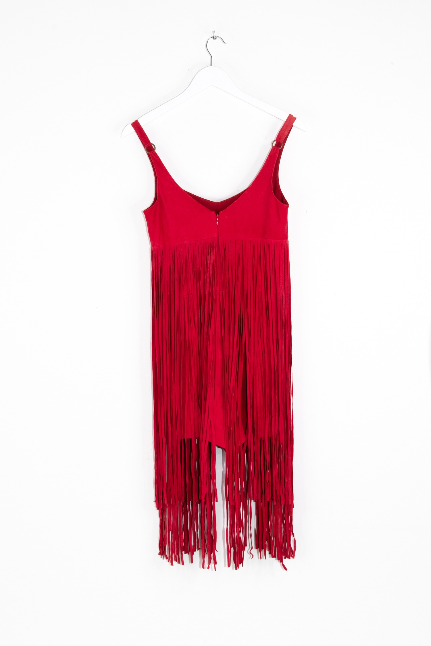 Tamara Mellon Vintage Overall mit Fransen in Rot
