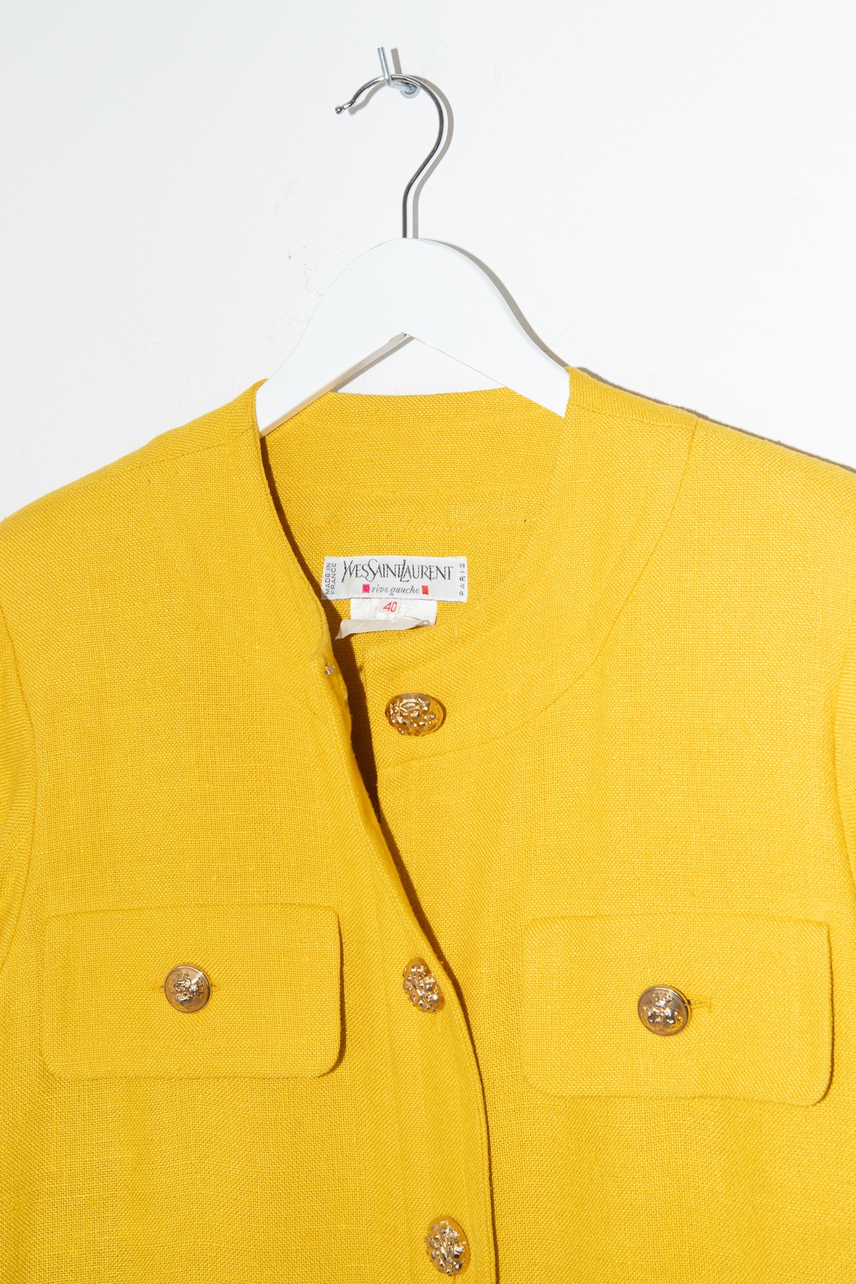 Yves Saint Laurent Vintage Jacke in Senfgelb
