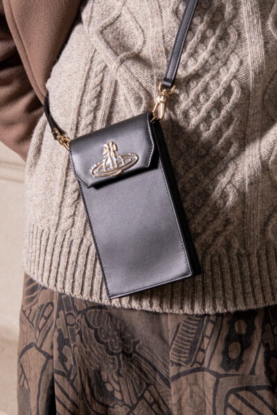 Vivienne Westwood Smartphone-Tasche in Schwarz und Silber