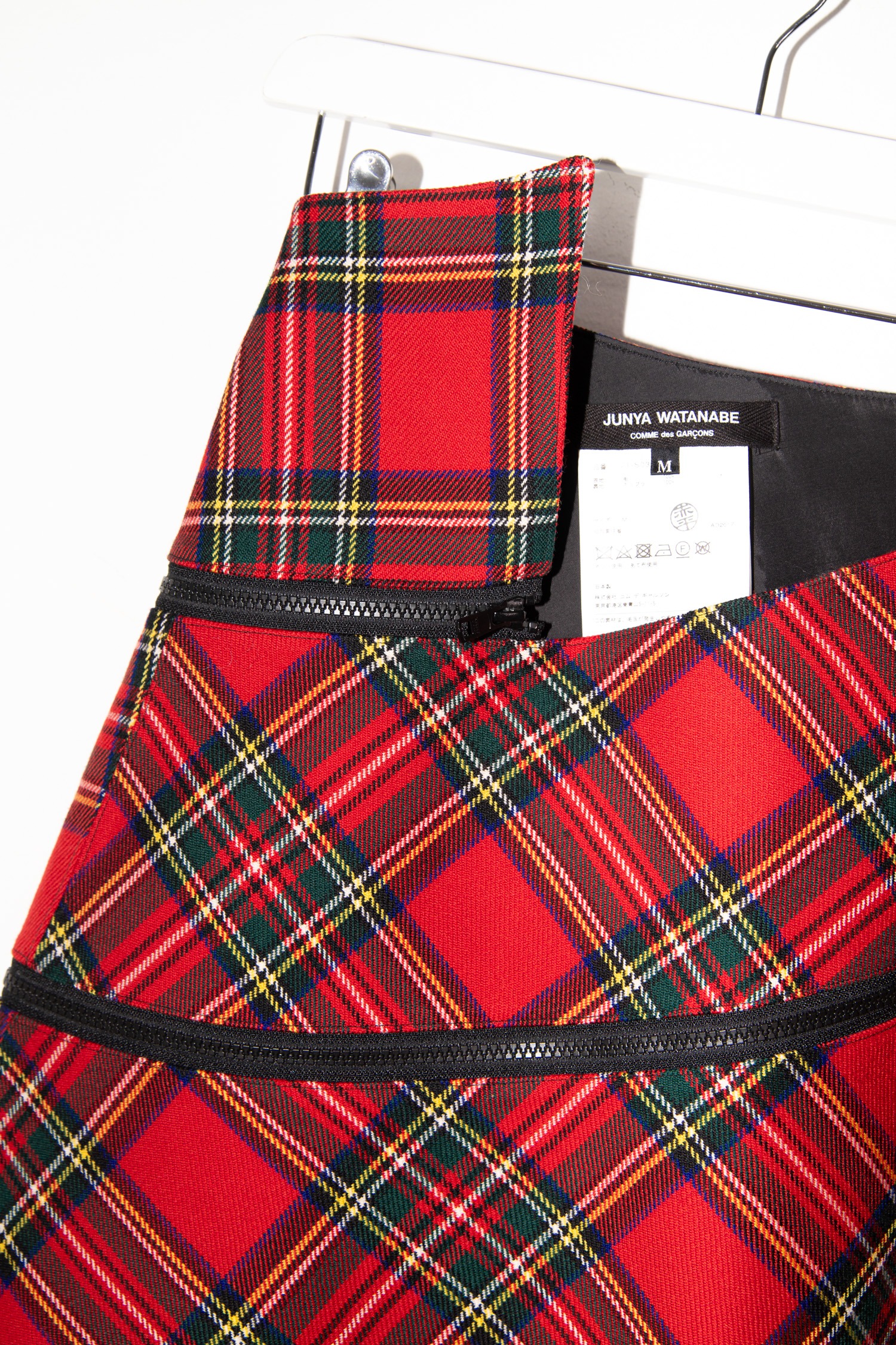 Junya Watanabe Comme des Garçons Midirock mit Karomuster