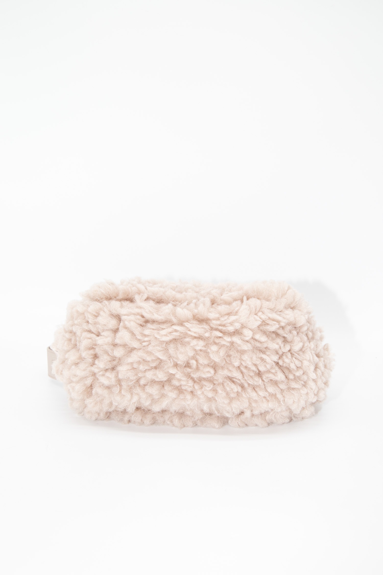 Weekend Max Mara "Pasticcino Breda" Plüsch Tasche in Beige