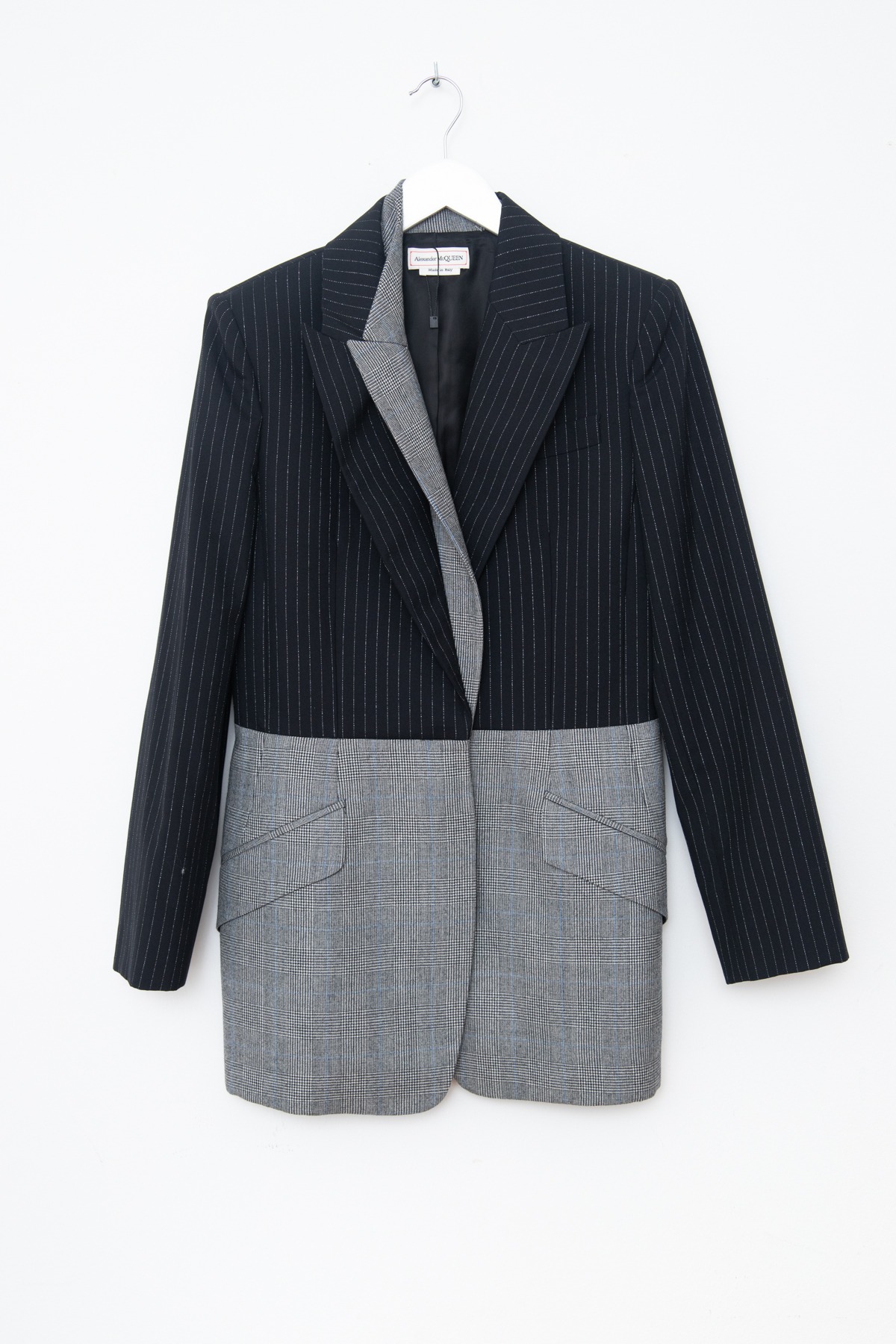 Alexander McQueen Blazer im Deconstructed-Look in Dunkelblau