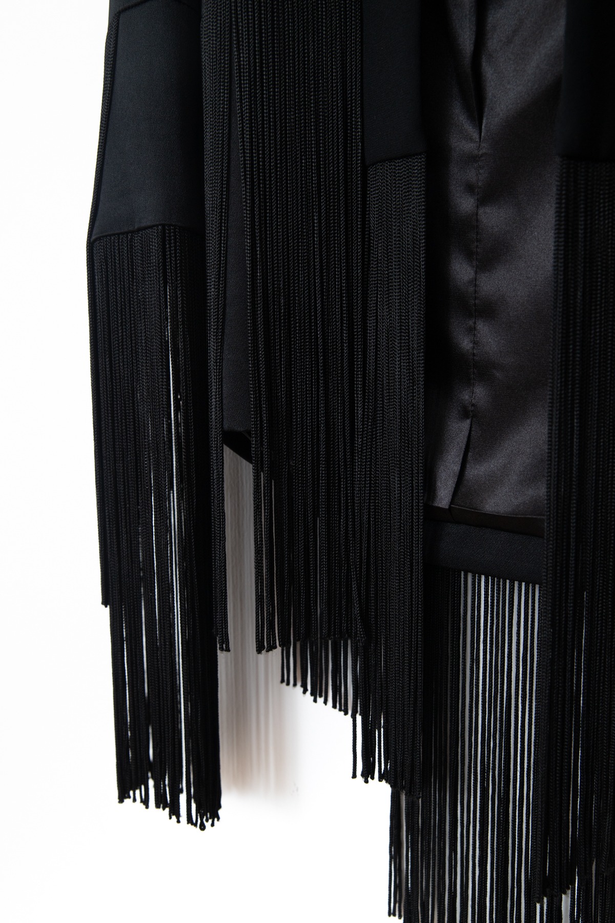 Galvan London Jacke mit Fransen in Schwarz
