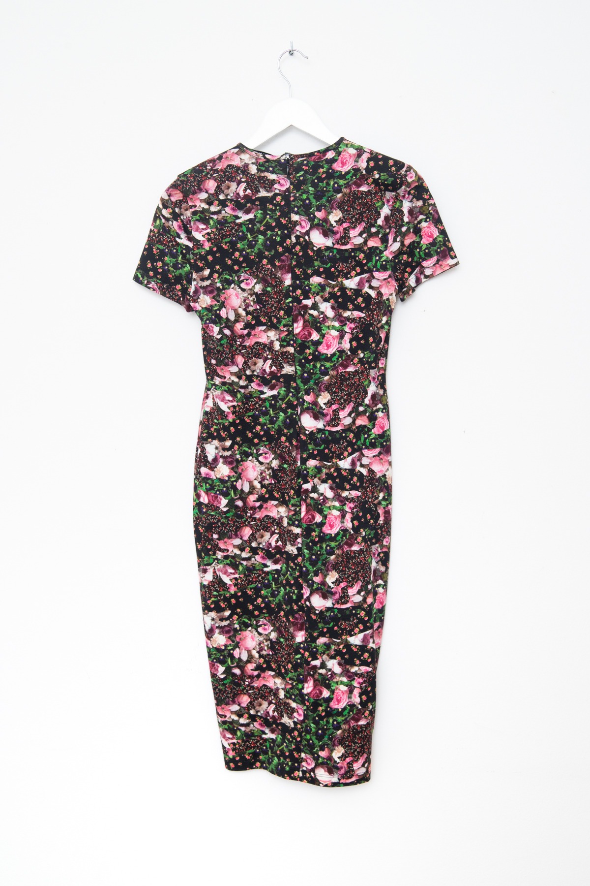 Givenchy Midikleid mit Blumenprint in Schwarz und Bunt