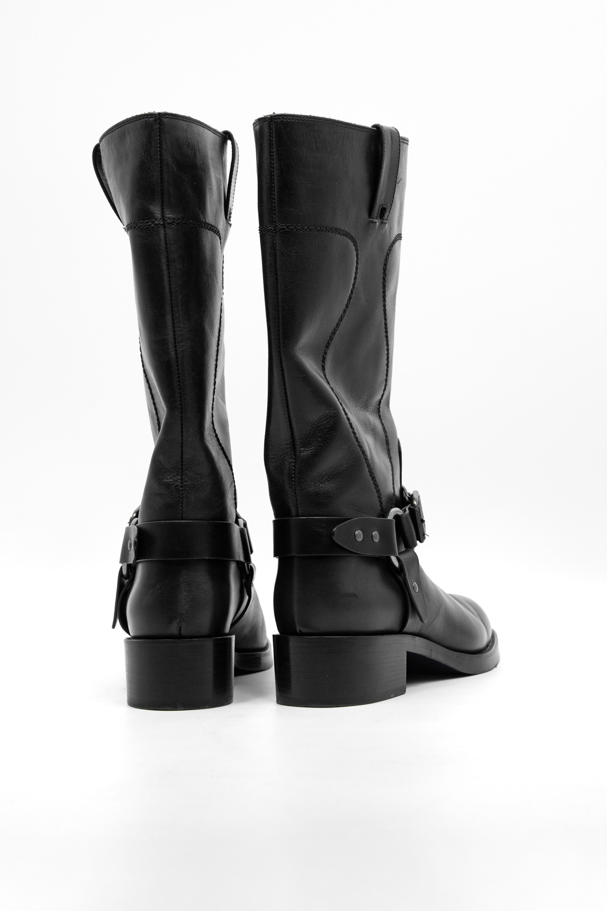 Sartore Stiefel in Dunkelbraun und Antikgold