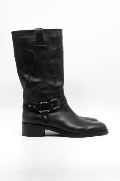 Sartore Stiefel in Dunkelbraun und Antikgold