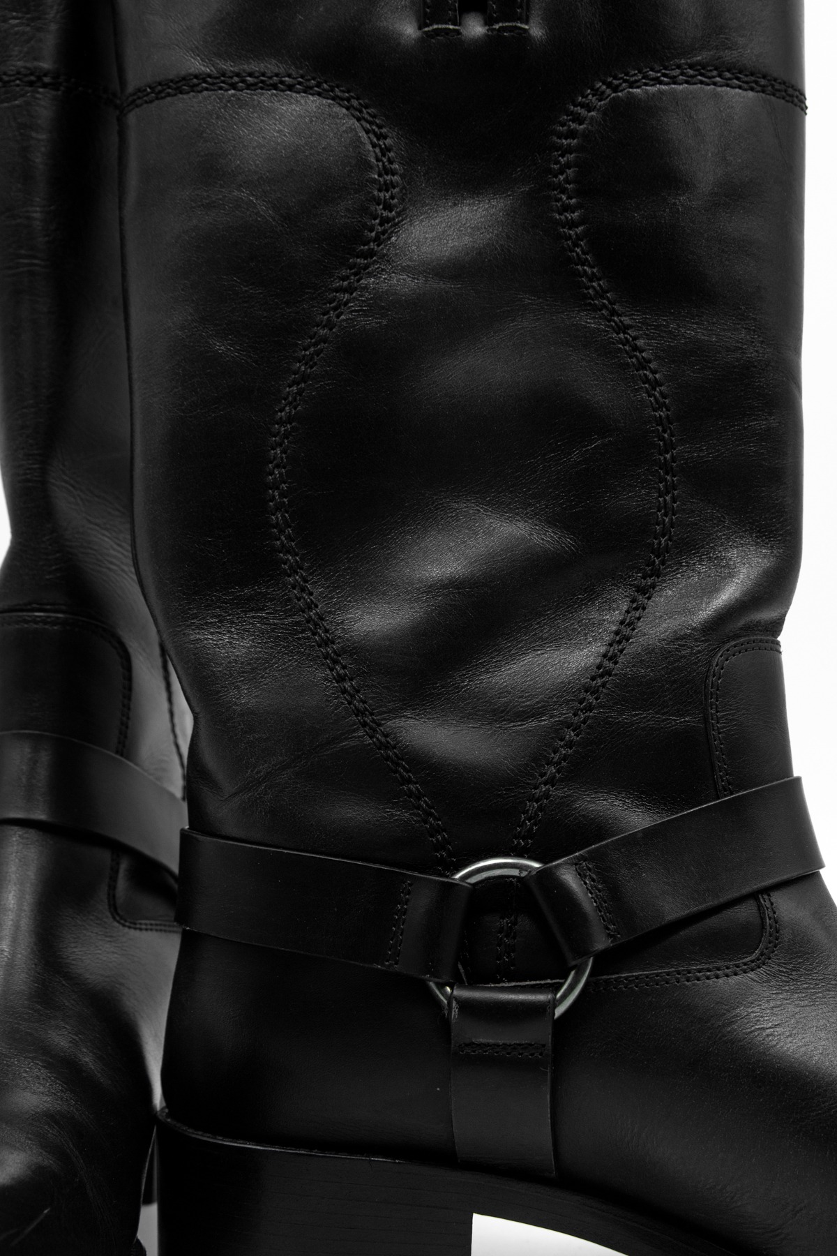 Sartore Stiefel in Dunkelbraun und Antikgold