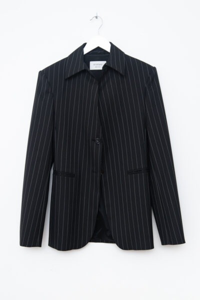 Sportmax "Rive" Blazer mit Nadelstreifen in Dunkelblau