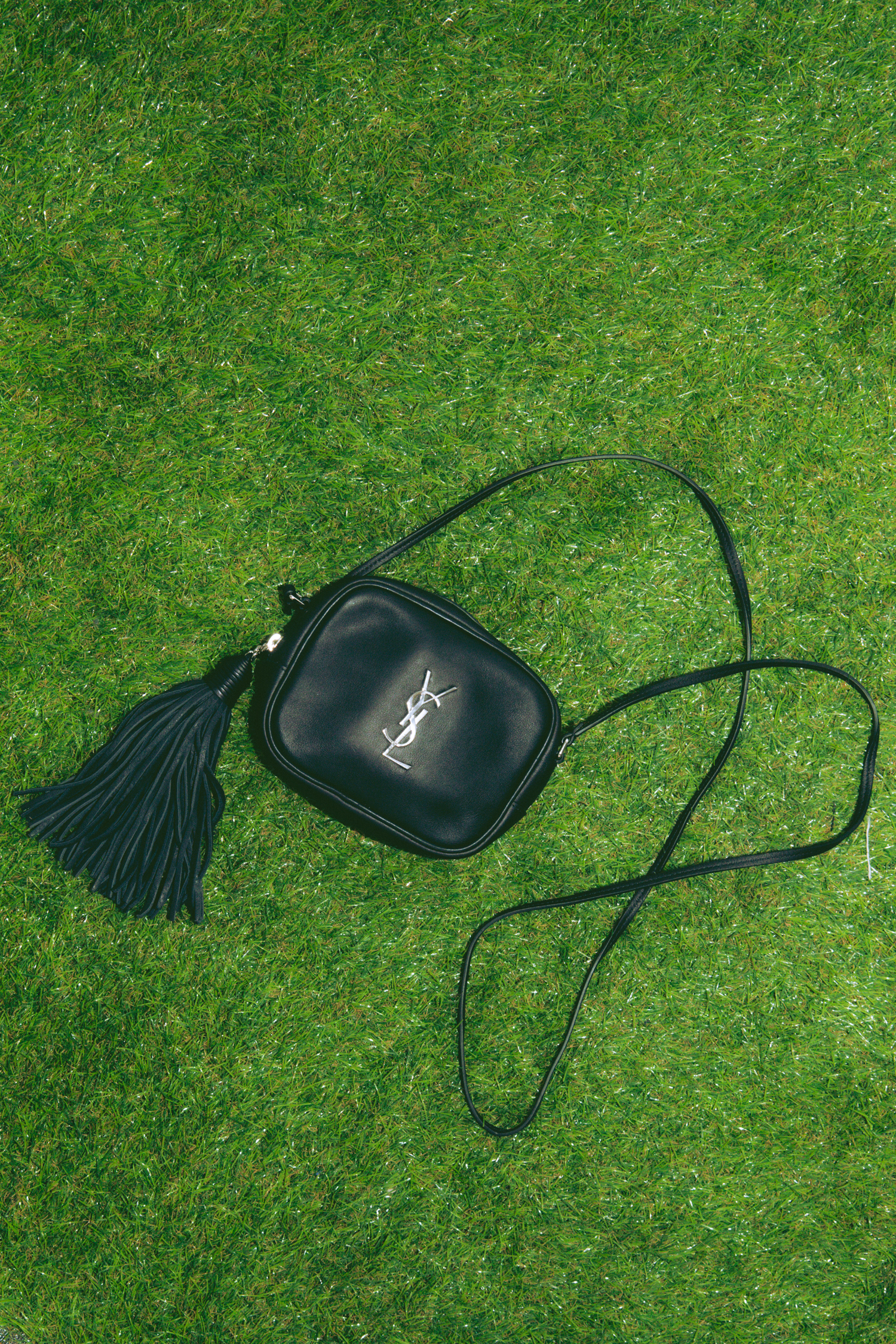 Saint Laurent "Blogger" Umhängetasche in Schwarz und Silber