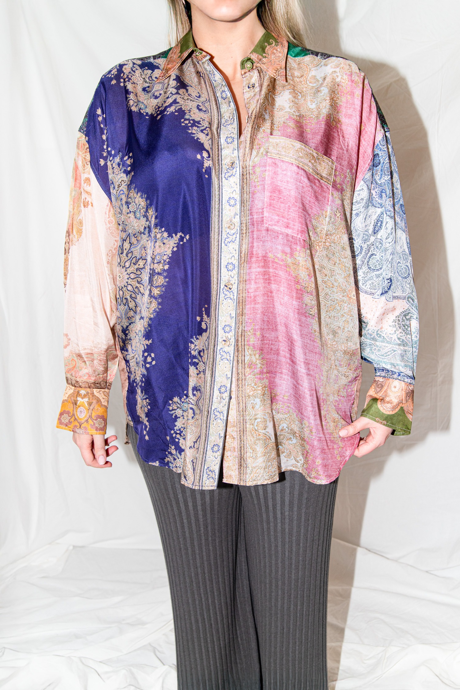 Zimmermann weite Bluse mit buntem Paisleymuster